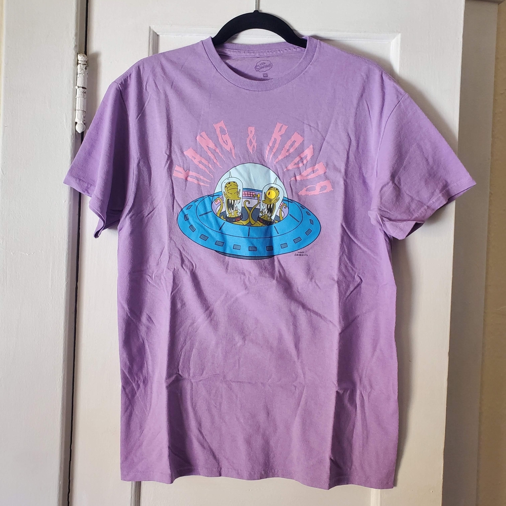 The Simpsons Kang And Kodos Purple Tshirt